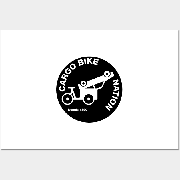 Cargo Bike Nation - Bike Carries Car - Circle Wall Art by coolville